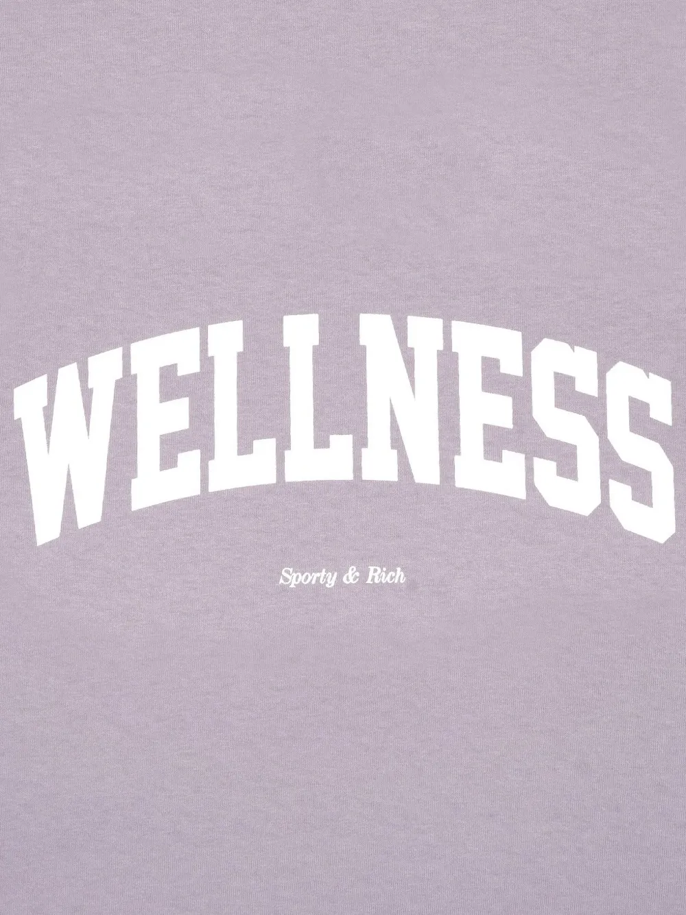 Sporty & Rich letter-print T-shirt Paars