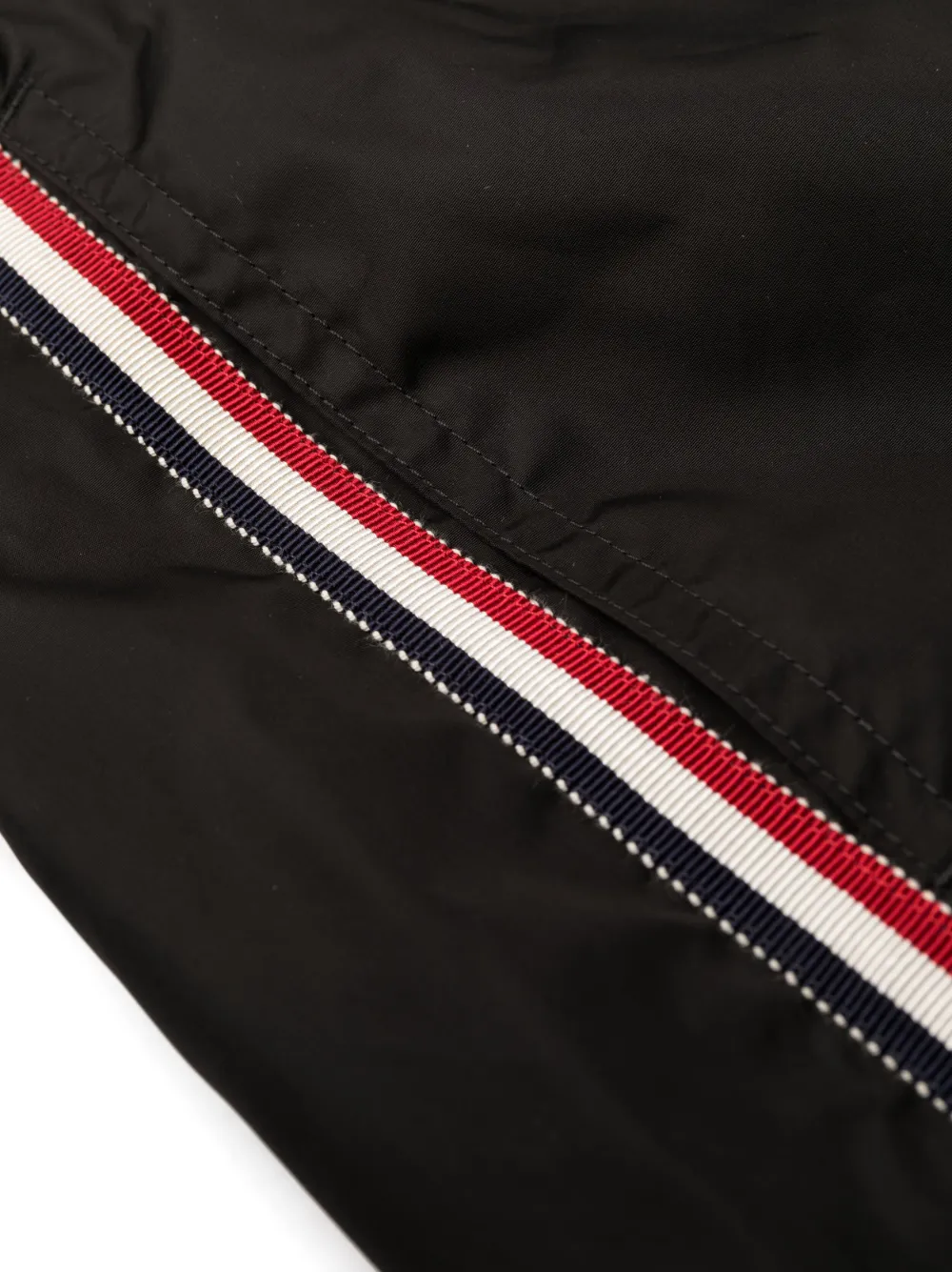 Shop Moncler Logo-patch Swim Shorts In Black