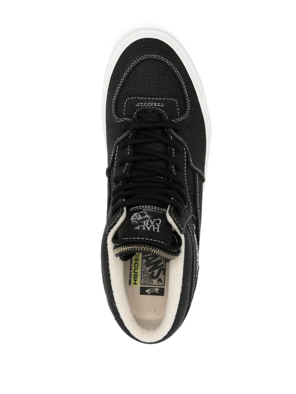 Vans Side Logo-patch High-top Sneakers In Black