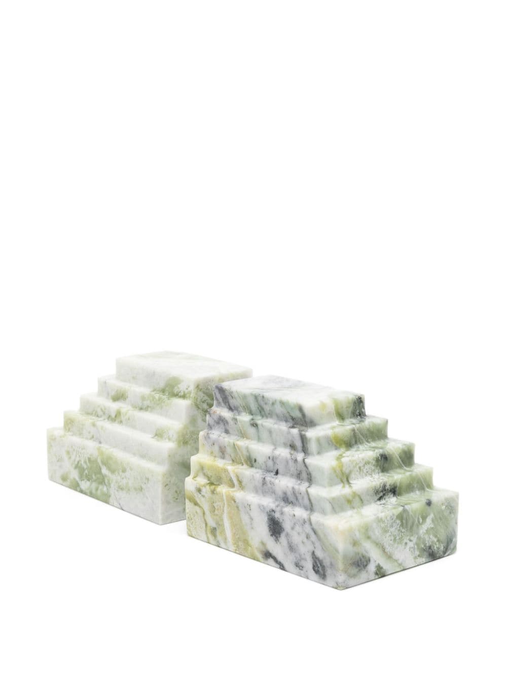 Shop Soho Home Lola Marble Bookends In Green
