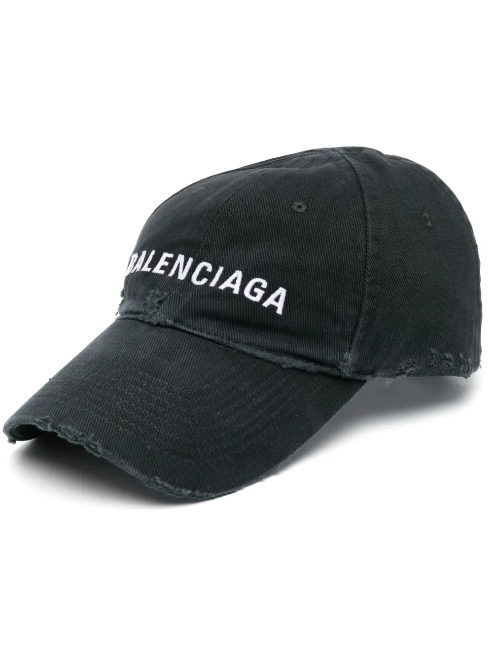 Balenciaga Logo Embroidery Baseball Cap In Black | ModeSens