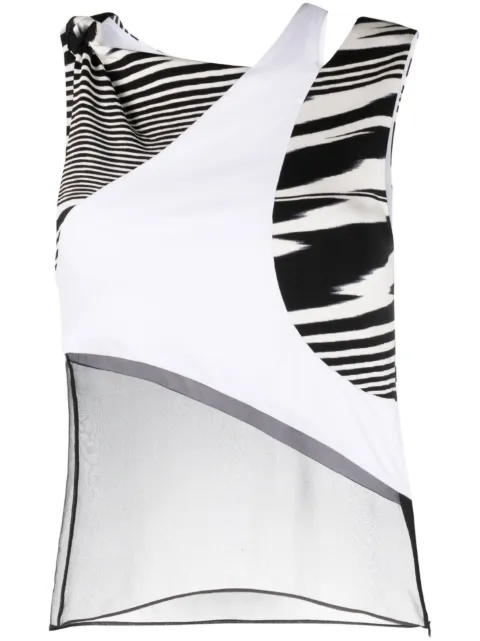 Missoni contrasting panel-detail sleeveless top