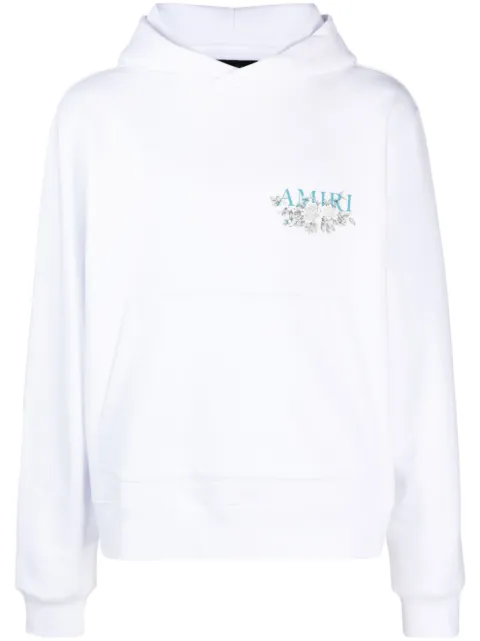 AMIRI logo-print cotton hoodie