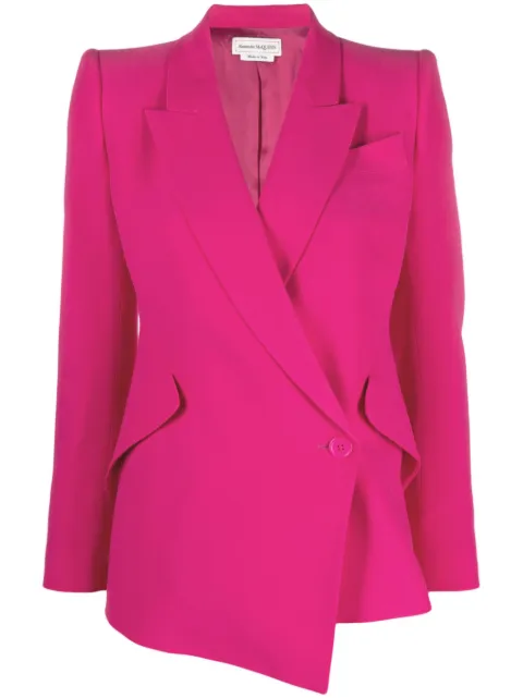 Alexander McQueen asymmetric single-breasted blazer