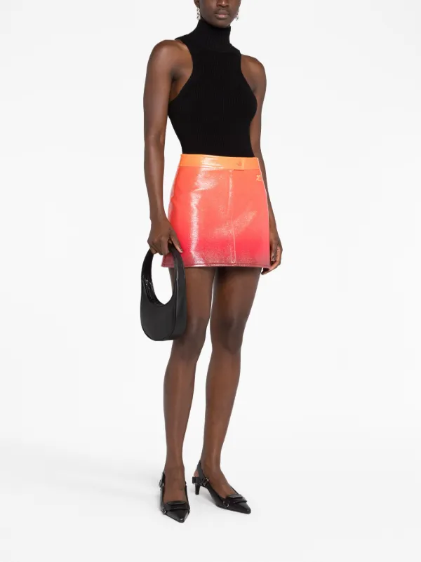Courreges Iconic Vinyl Miniskirt Farfetch