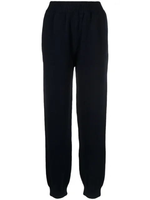 MSGM logo-embroidered knitted trousers