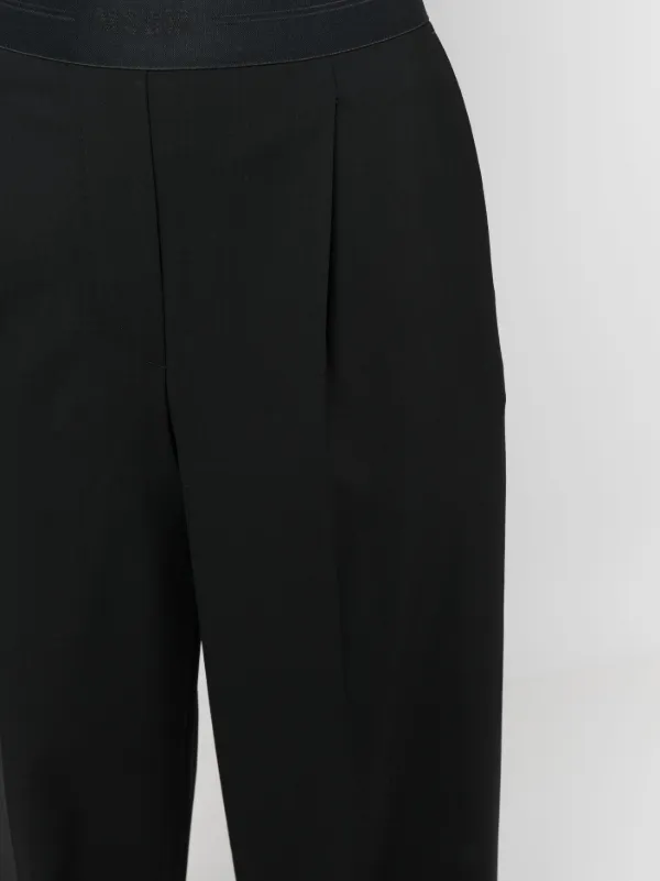 パンツ Msgm Wide Leg Tailored Trousers MSGM wide-leg Tailored Trousers | Black | FARFETCH SG