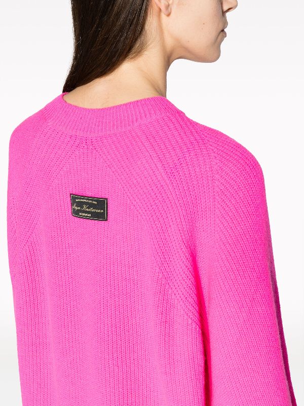 Neon pink cashmere on sale sweater