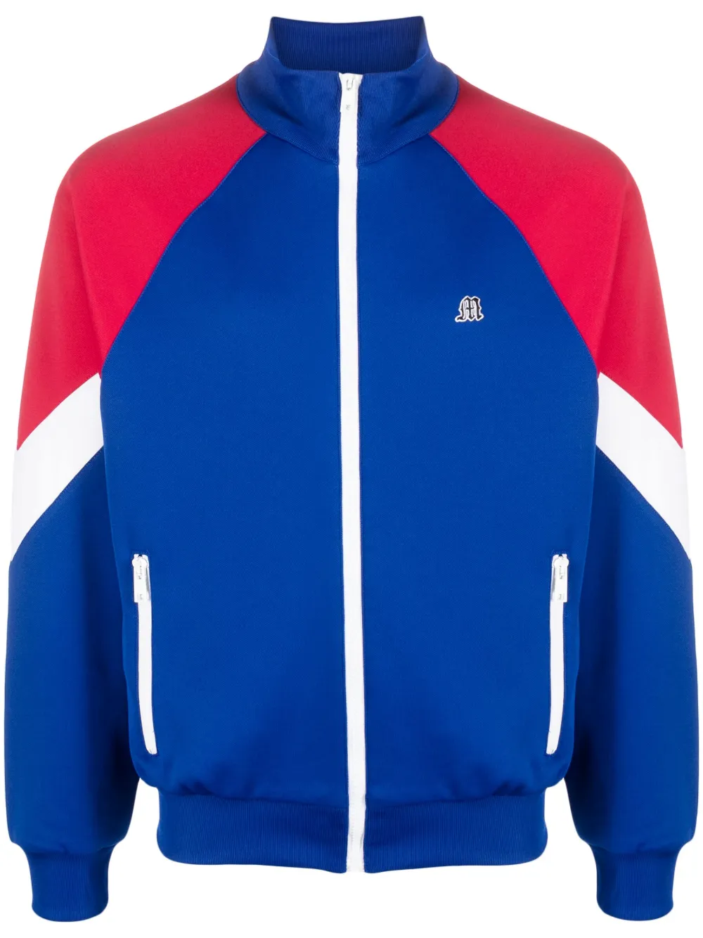 Colour block Zip up Bomber Jacket In