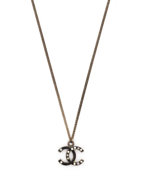 CHANEL Pre-Owned CC 人造珍珠项链（2007年典藏款）