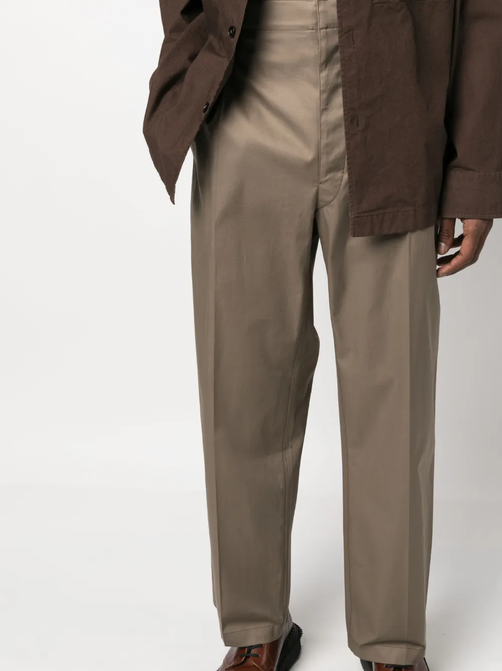 Lemaire straight-leg Cotton Trousers - Farfetch