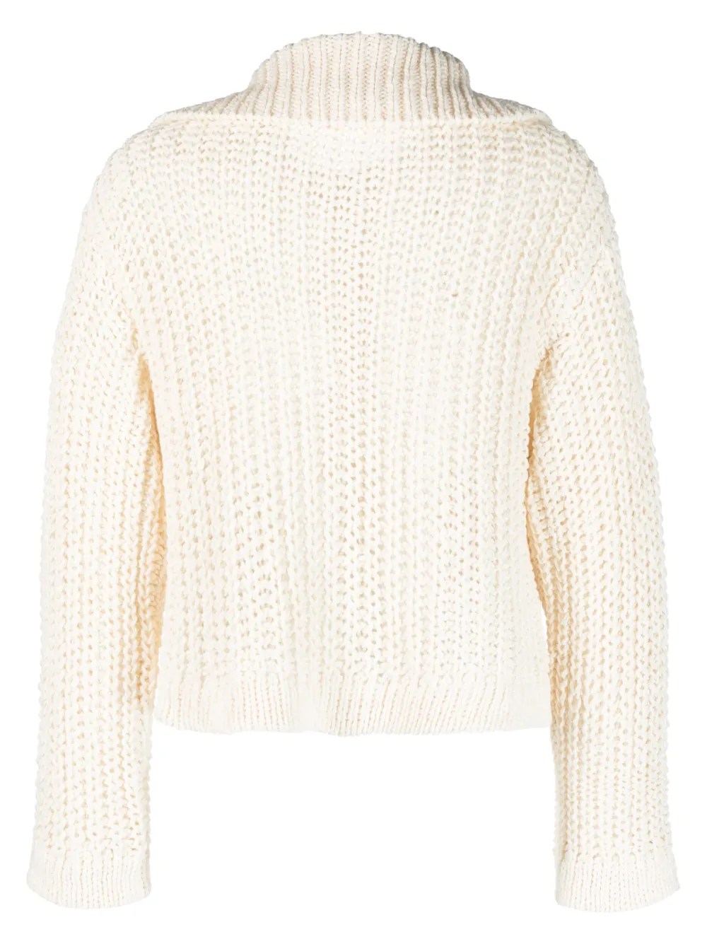 Roberto Collina Grofgebreid vest - Beige
