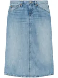 RE/DONE Low Rider midi denim skirt - Blue