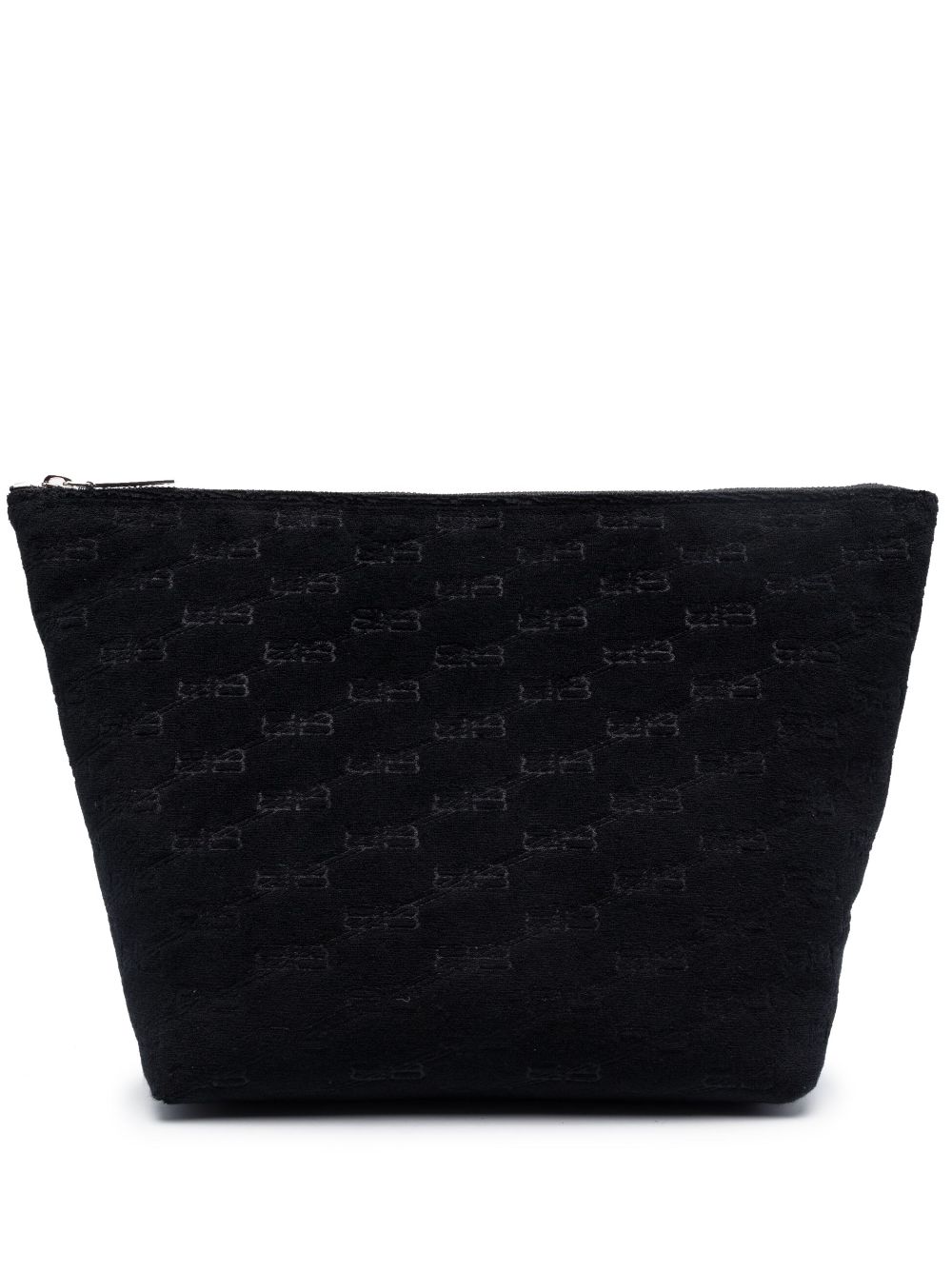 Balenciaga BB-monogram terry-cloth Makeup Bag - Farfetch