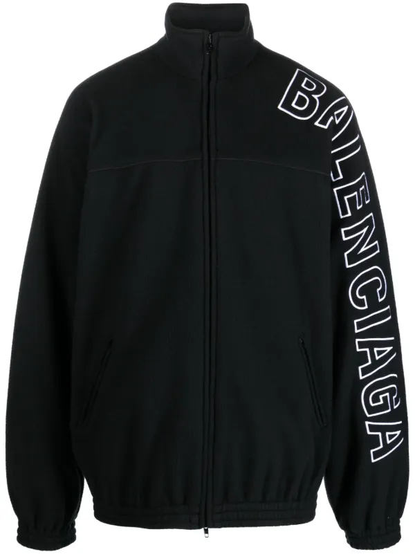 logo-print track jacket