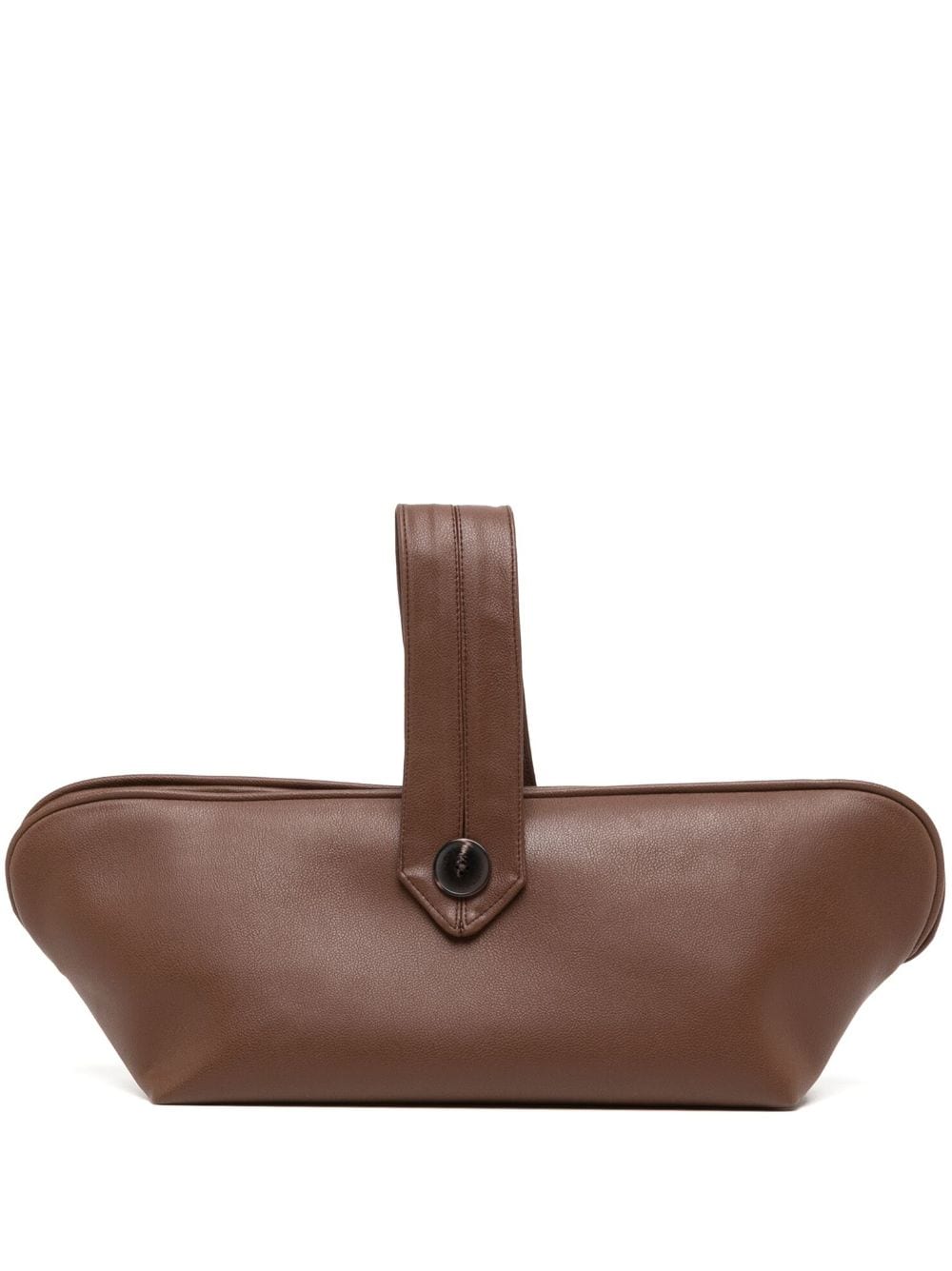 0711 Diana leather clutch - Brown