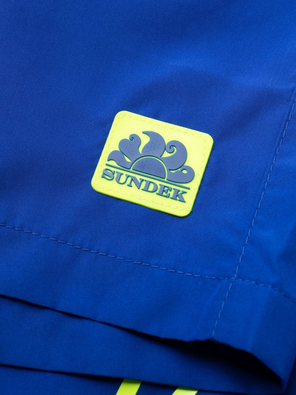 Shop Sundek Logo-patch Elasticated Swim Shorts In Blue