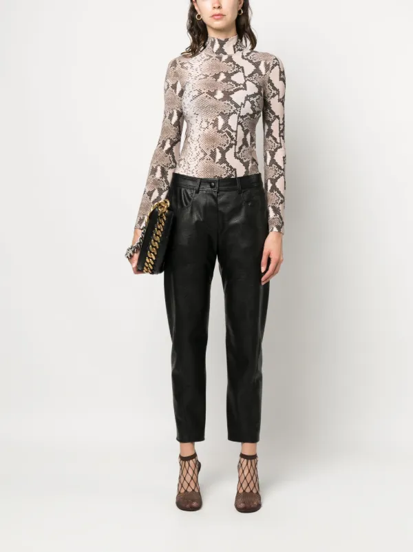 Stella McCartney leopard-print High Neck Top - Farfetch