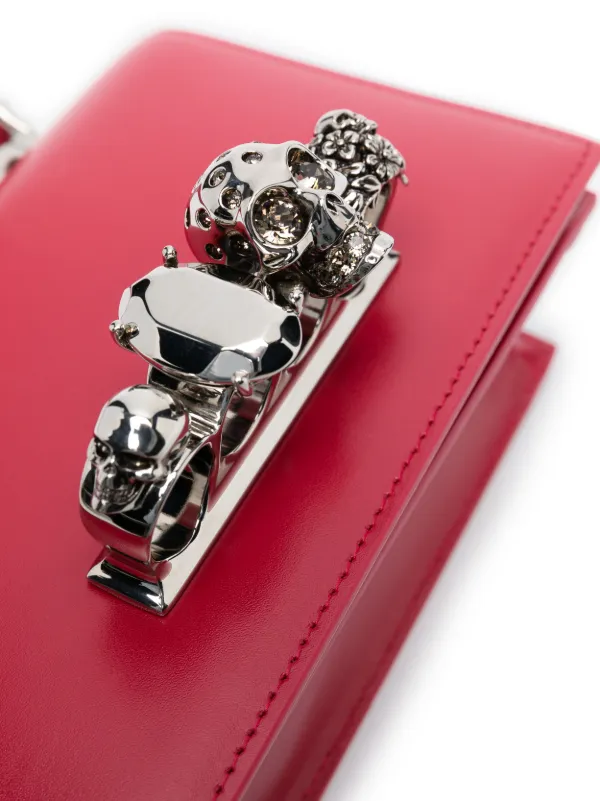 Alexander McQueen Jewelled ショルダーバッグ ミニ | レッド