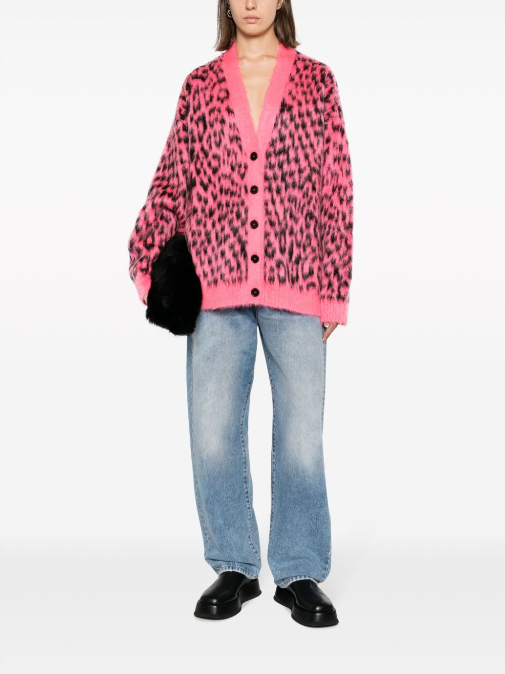 MSGM Vest met luipaardprint Roze