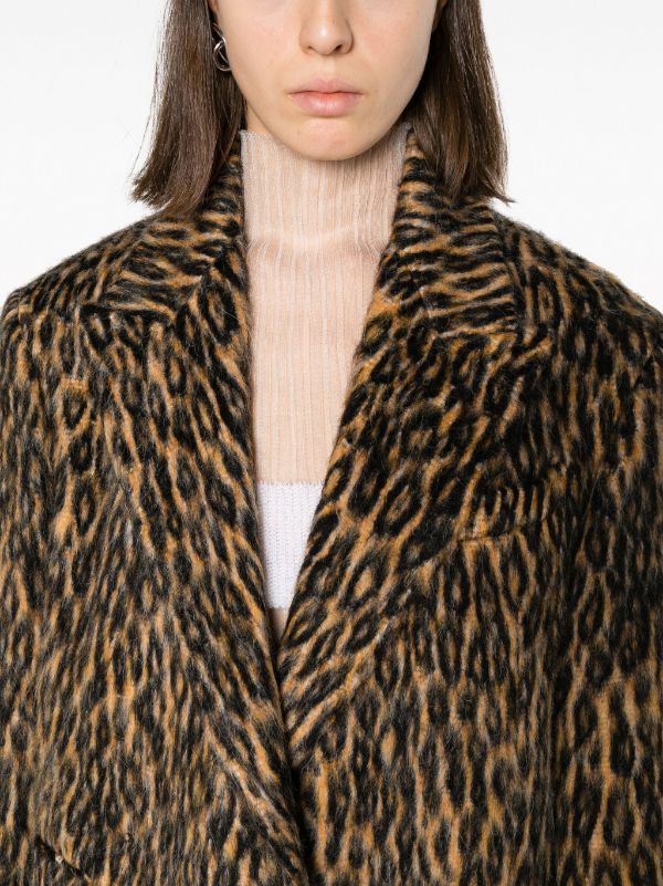 Leopard Print Faux Fur Hat in Multicoloured - Dolce Gabbana Kids