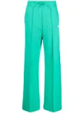MSGM logo-print cotton track pants - Green