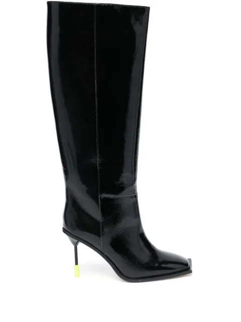 MSGM 110mm patent leather boots