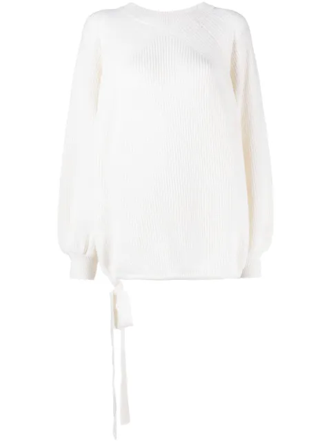 MSGM puffball ribbed-knit jumper