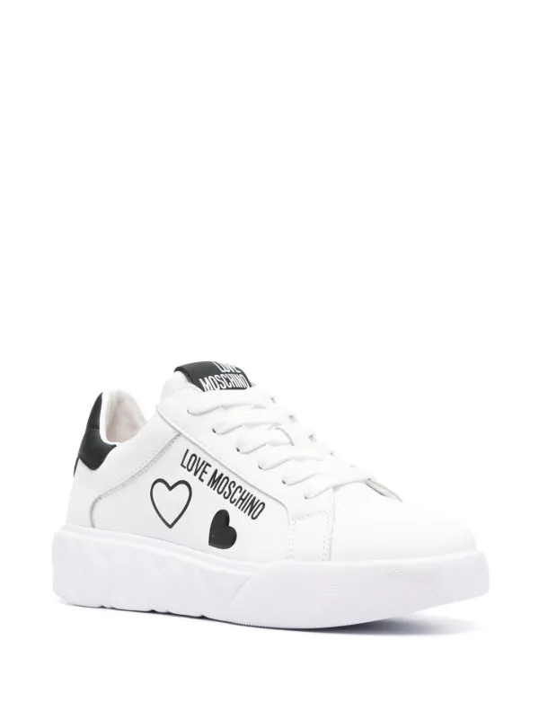 Love moschino white on sale sneakers