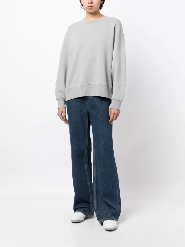 Palm Angels City washed-effect Sweatshirt | Grey | FARFETCH