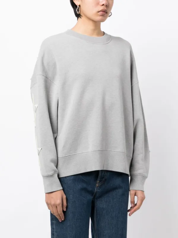 Palm Angels ロゴ スターパッチ スウェットシャツ | グレー