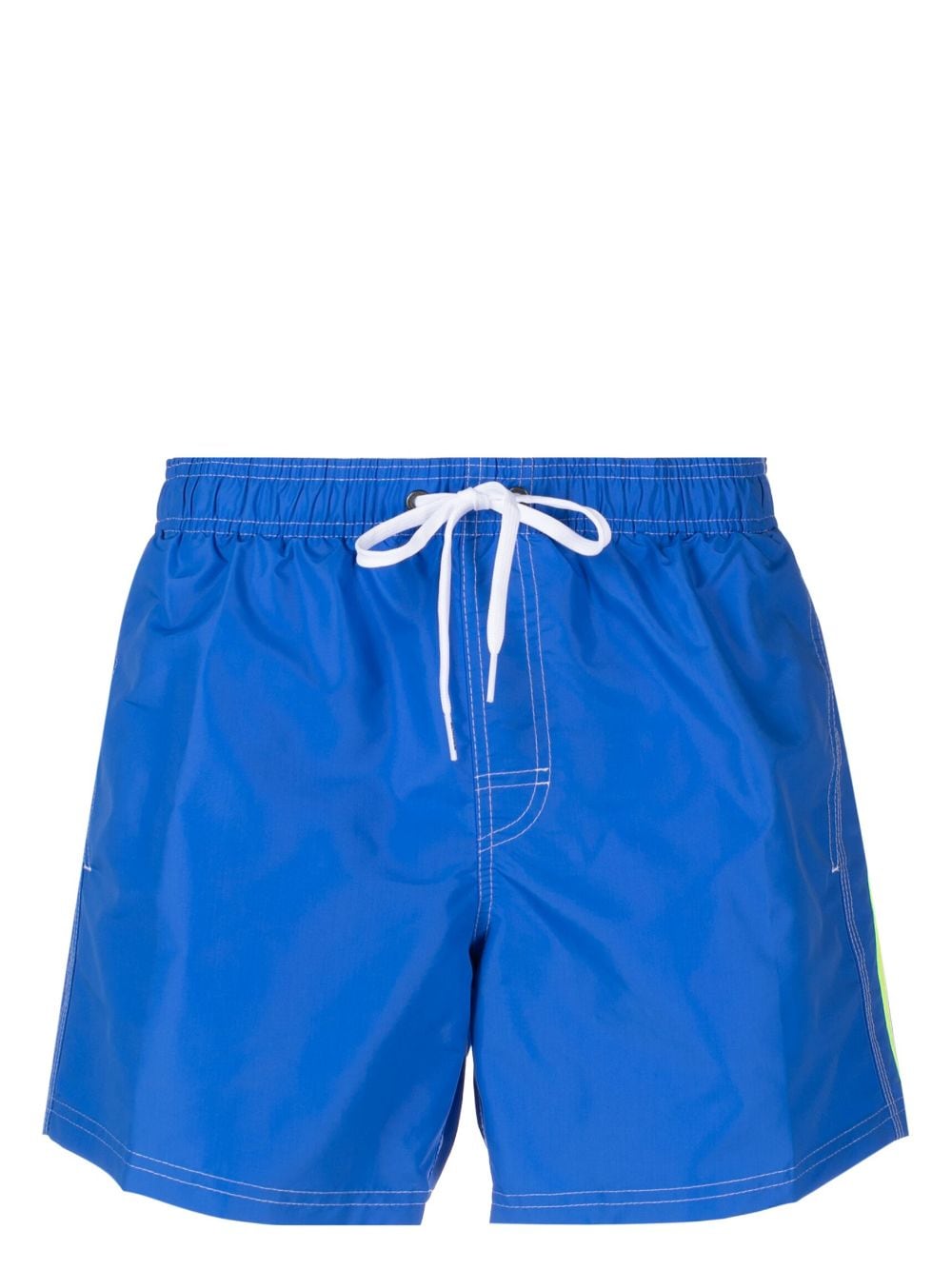 Sundek logo-patch Striped Swim Shorts - Farfetch
