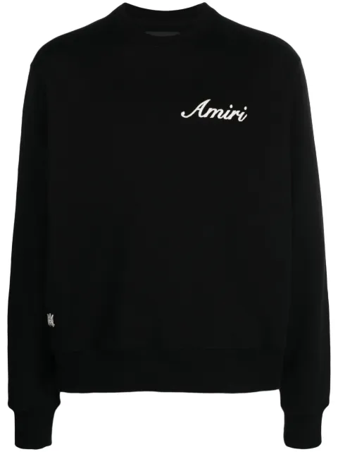 AMIRI logo-embroidered cotton sweatshirt