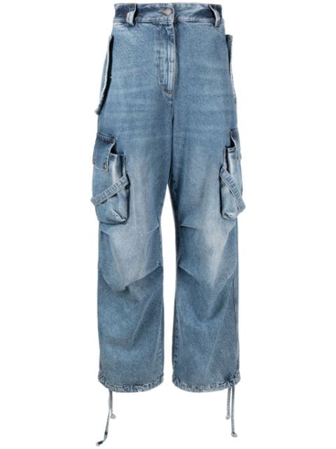 MSGM high-waisted cargo jeans