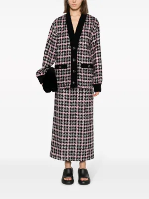 MSGMのツイードジャケット MSGM ツイード シングルジャケット | ブラック | FARFETCH JP