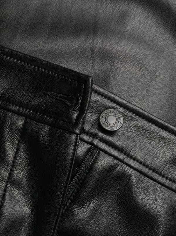 MSGM faux-leather Cargo Trousers | Black | FARFETCH GE