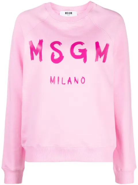 MSGM two-tone cotton sweatshirt 