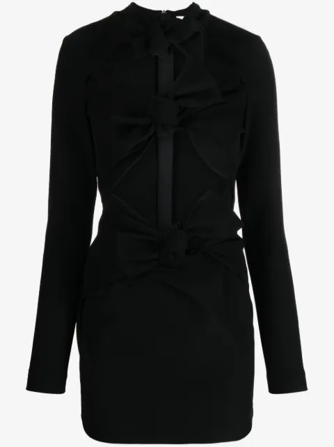 MSGM knot-detail cut-out minidress
