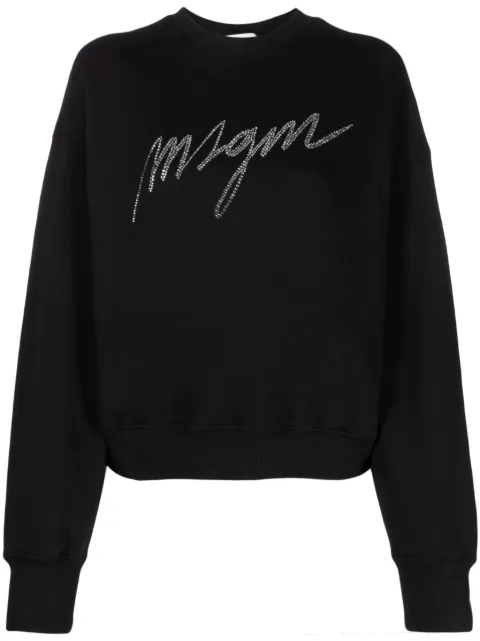 MSGM rhinestone-embelished sweatshirt