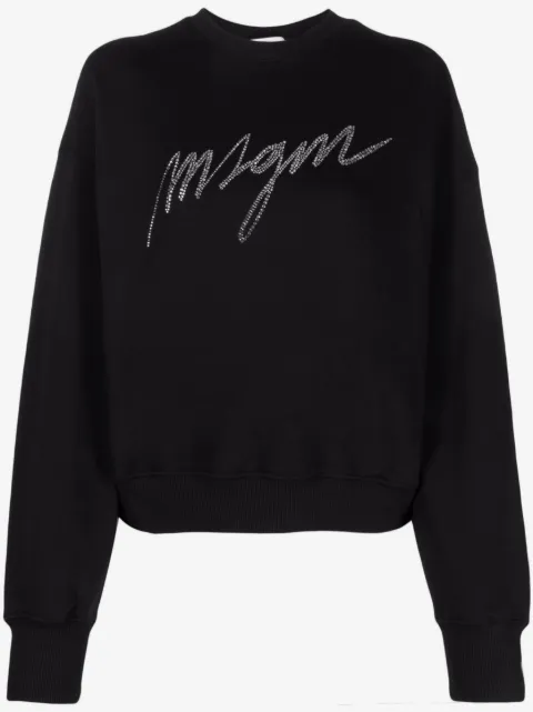 MSGM rhinestone-embelished sweatshirt