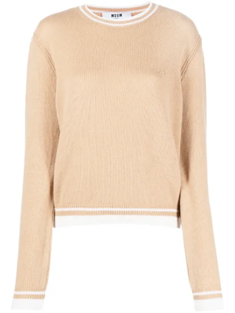 MSGM suéter con logo bordado