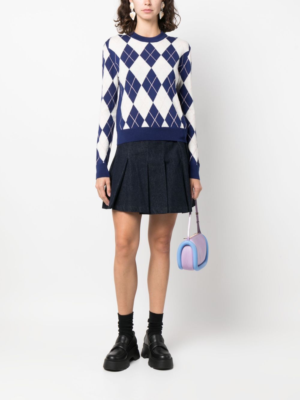 MSGM Trui met v-hals - Wit