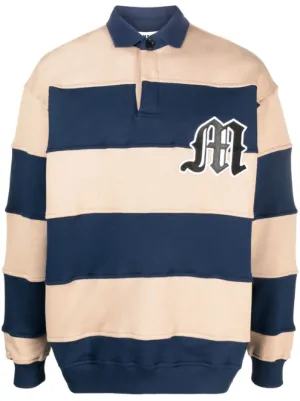 Palace x Polo Ralph Lauren Pieced Rugby Shirt | Blue | FARFETCH