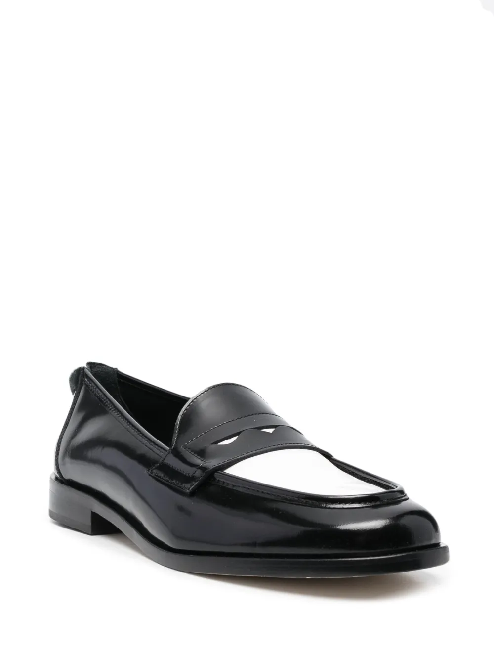 MSGM Leren loafers - Wit