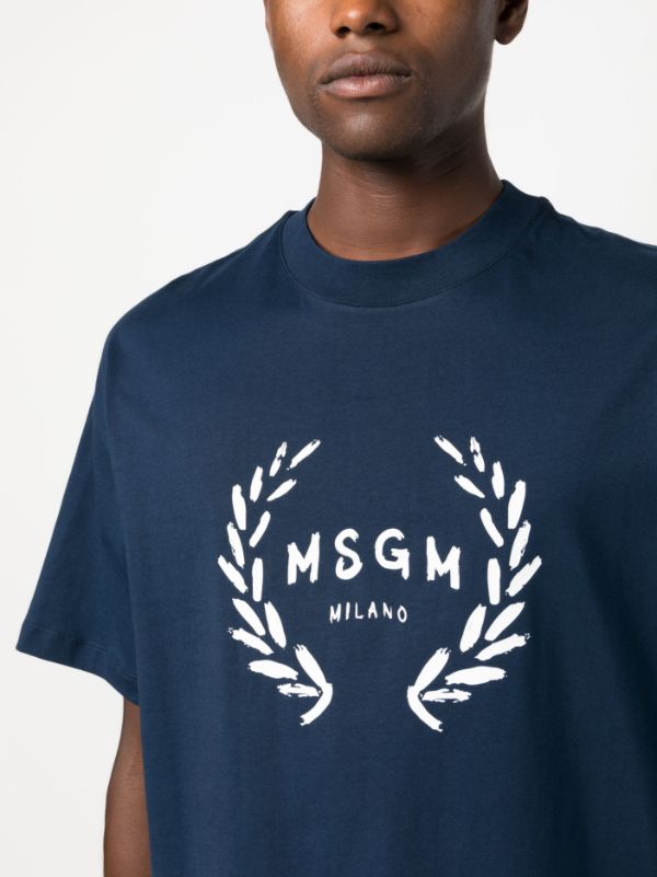 MSGM logo-print Cotton T-shirt - Farfetch