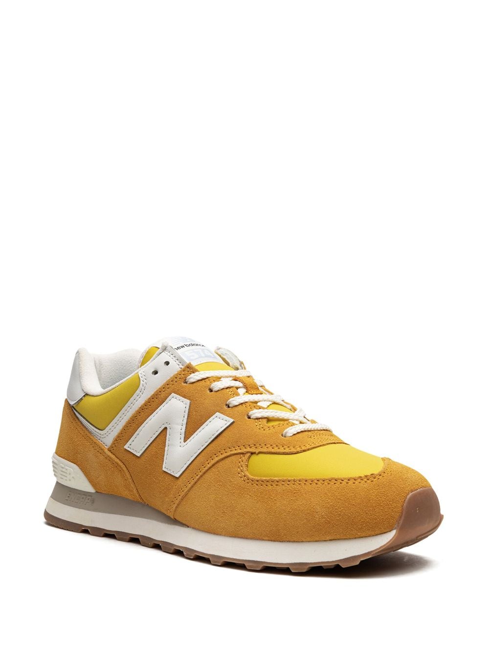 Shop New Balance 574 Low-top Sneakers In Yellow