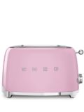 Smeg logo-plaque stainless-steel toaster - Pink