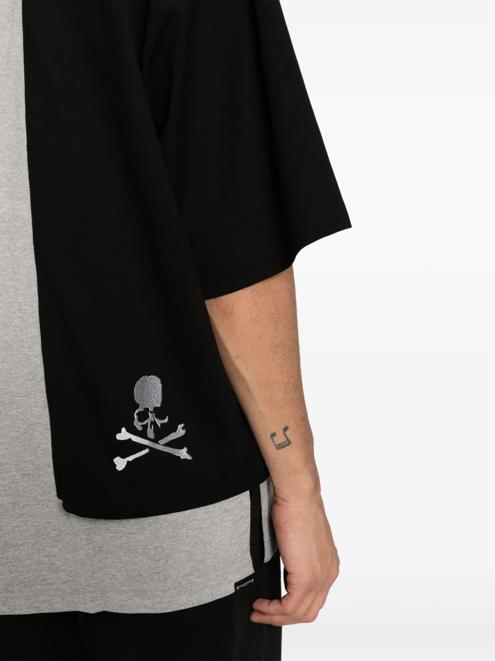 Mastermind World T-shirt met geborduurd logo Wit