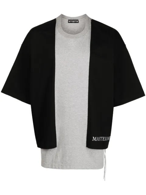 Mastermind World playera con logo bordado y diseño de dos tonos