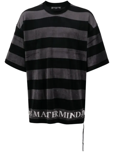 Mastermind World logo-print towelling-finish T-shirt